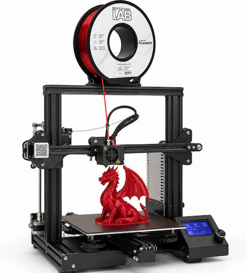 Filament PETG Imprimantă 3D Profesional Lab 1 Kg 1.75 Mm Roșu Transparent