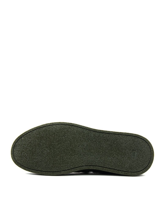 Suede Ανδρικά Boat Shoes σε Πράσινο Χρώμα