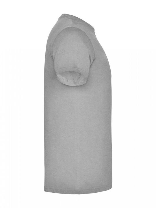 Roly Κοντομάνικη Μπλούζα Heather Grey 100%co Roly 3.961-heathergrey