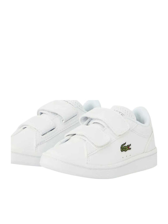 Carnaby Kids Sneakers with Hoop & Loop Closure White