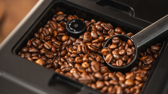 Cecotec Latte Автоматична Еспресо Кафемашина 1300W Налягане 19bar за Капучино с Мелачка Сива