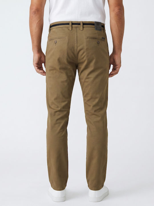 Pantaloni cu Croială Normală mustard