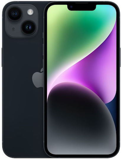 Apple iPhone 14 (6/128GB) Negru Recondiționat Clasificare C