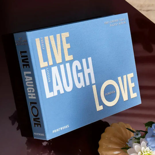 Printworks Photo Album Live Laugh Love For 60 Photos 10x15cm Blue 10x15cm