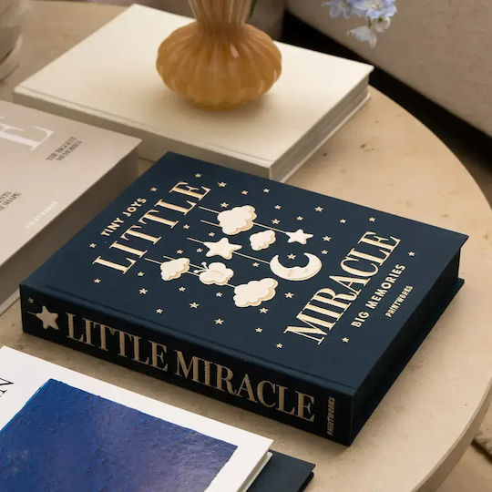 Printworks Παιδικό Άλμπουμ Little Miracle για 60 Φωτογραφίες Διαστάσεων 10x15εκ. Navy Μπλε 10x15εκ.