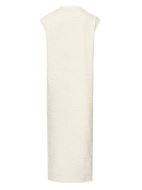 Summer Midi Knitted Dress in Cream