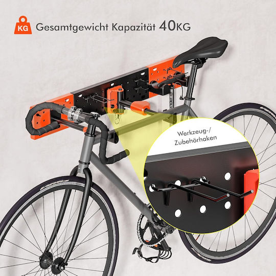 Bicycle Wall Mount Adjustable Rotating Holder Up To 30kg