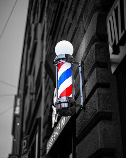 Barber Shop Sign Illuminated Barber Shop Advertisement Barber Pole 72cm C