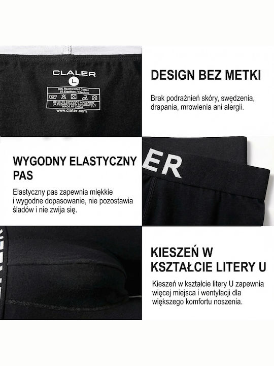 Boxeri Pentru Bărbați Negri 6Pack