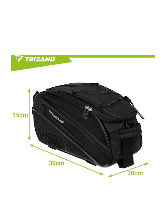 Trizand Двойна Чанта за Багажник за Велосипед 10л Черна