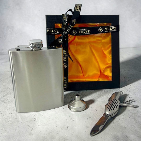 Men's Set Vlv Flask Funnel Multifunctional Knife In Premium Box