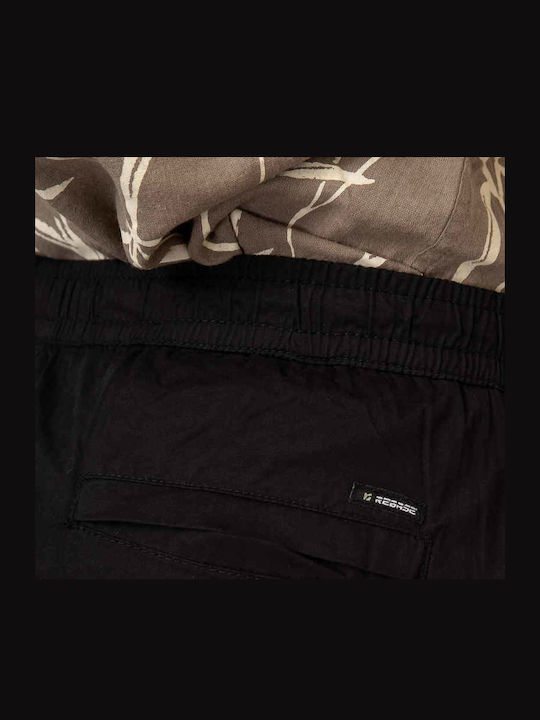 Men's Chinos Elastic in Straight Leg Style Black