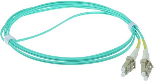 Act OM3 Optical Fiber Cable LC LC Duplex 50/125μm UPC 4m Light Blue Rl9604