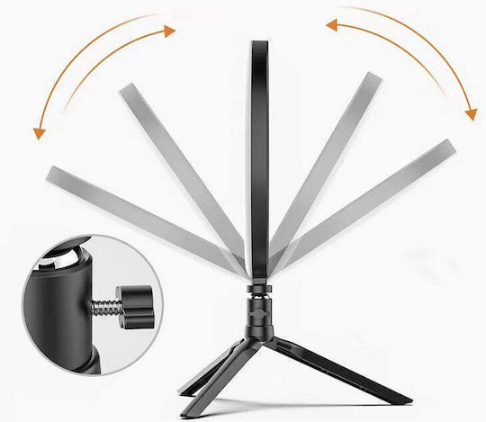 Ringlicht LED 20cm Durchmesser Usb 3 Lichtmodi 10 Einstellungsstufen Handyhalterung
