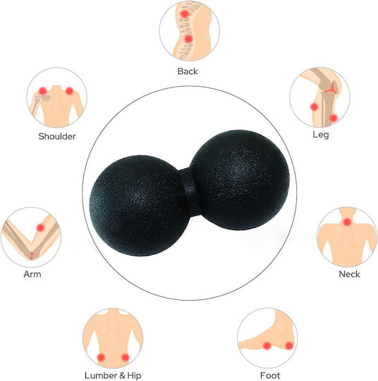 Massagekugel Schwarz 12cm