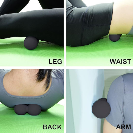 Massagekugel Schwarz 12cm