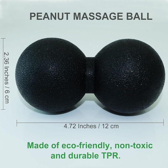 Massagekugel Schwarz 12cm