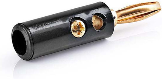 Nedis Plug Banana 4.5 Mm Gold-plated Black Cavc26900bkg