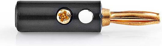 Nedis Plug Banana 4.5 Mm Gold-plated Black Cavc26900bkg