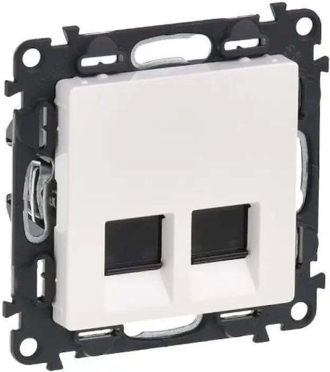Eingebautes Installationsmodul 2xrj45 Cat 6 Stp Valena Life Legrand Weiß