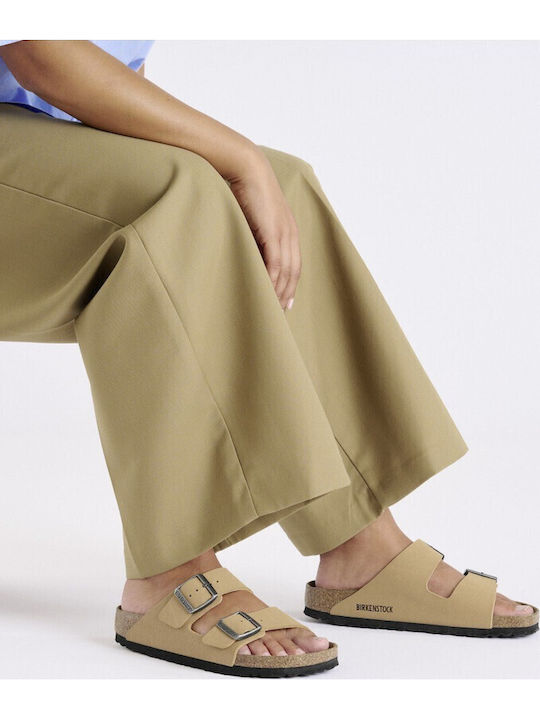 Birkenstock Arizona Birko-flor Birkibuc Birkibuc Σανδάλια Εκρού