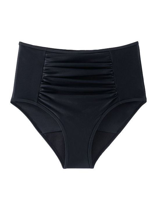 Bikini Slip Ψηλόμεσο Μαύρο