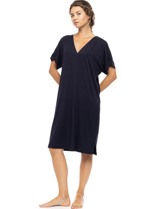 Pink Label Summer Women's Nightgown Yacht Blue