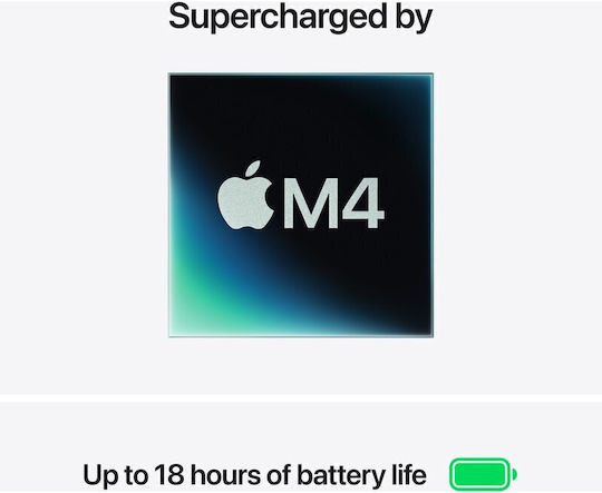 Apple MacBook Air 13.6" Panou IPS Ecran Retina (M4-10 Nuclee/16GB/512GB SSD/10-Core GPU) cu Încărcător 35W Dublu Port Albastru Ceresc Tastatură Română