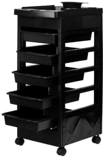 Ucenic Coafor Mobil Negru 5 Sertare