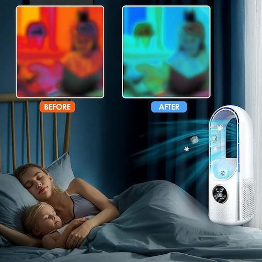 Hydro Misting Fan USB with Water and Lighting Bladeless 5W