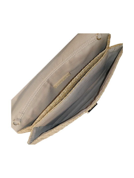 Rattankurze Handtasche Beiges