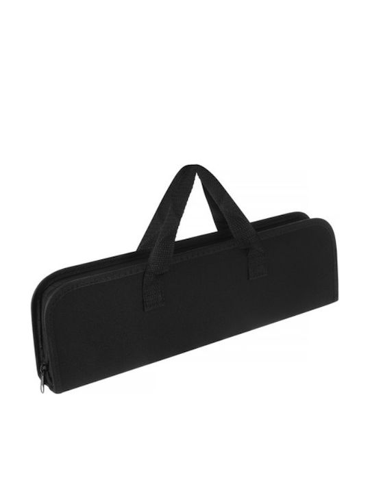 Set 5 Unelte Pentru Grătar Premium Accesorii Din Oțel Inoxidabil Include Pensete Spatulă Furculiță Cuțit Perie Geantă Durabilă Cu Mânere Dimensiuni 38,5 X 11,5 X 5 Cm Negru