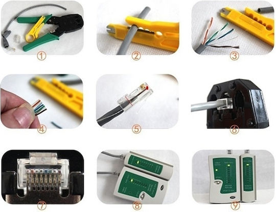 Lan Network Cable Testing Set 10 Pieces Set