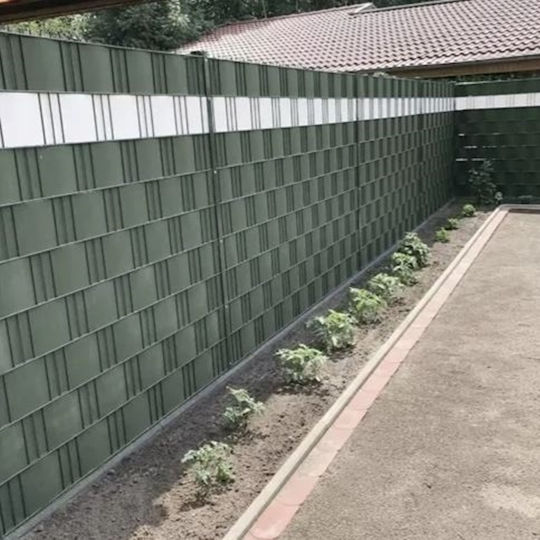 Material De Construcție Pentru Garduri De Grădină Din PVC 19x3x19 Cm Verde