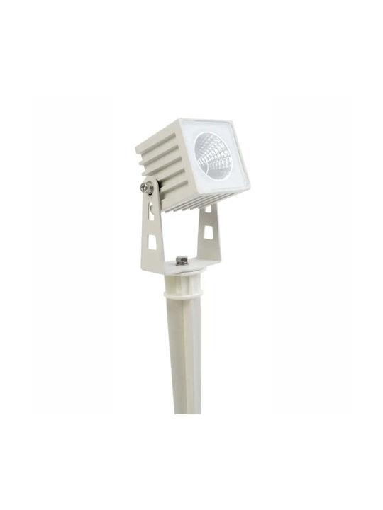 Lightex Φωτιστικό Δαπέδου LED Εξωτερικού Χώρου 5W Λευκό