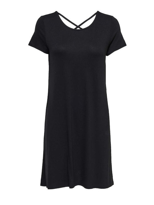 Leo Sommer Mini Damenkleid Schwarz