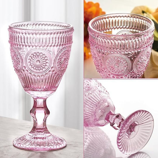 Viosarp Set Vintage Pahare Vin Alb Sticlă 320ml 6 Bucăți