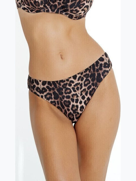 Bikinihosen Slip Schoko