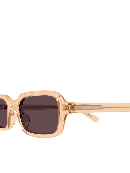 Ysl Unisex Ochelari De Soare Cu Culoare Full Face Galbenă Și Culoare Gri