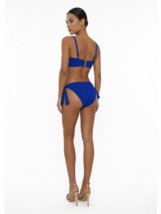 Strapless Bikini Top D Cup Μπλε Ρουά