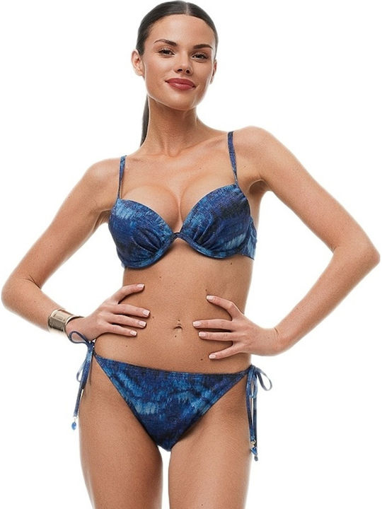 Bikini Bra C Cup With Padding Ocean Blue