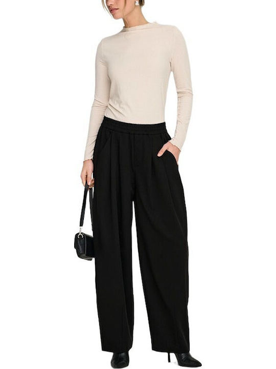 Women's Fabric Trousers Black