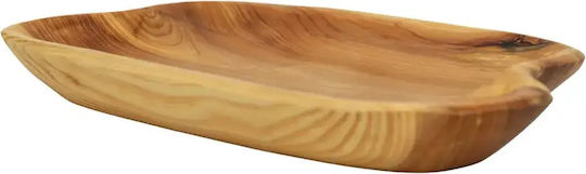 Xylino.gr Πιατέλα Σερβιρίσματος Hölzernes Beiges 35x23cm pl624.020