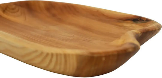 Сервизна Чиния Дървена Бежова 40x25см pl624.021
