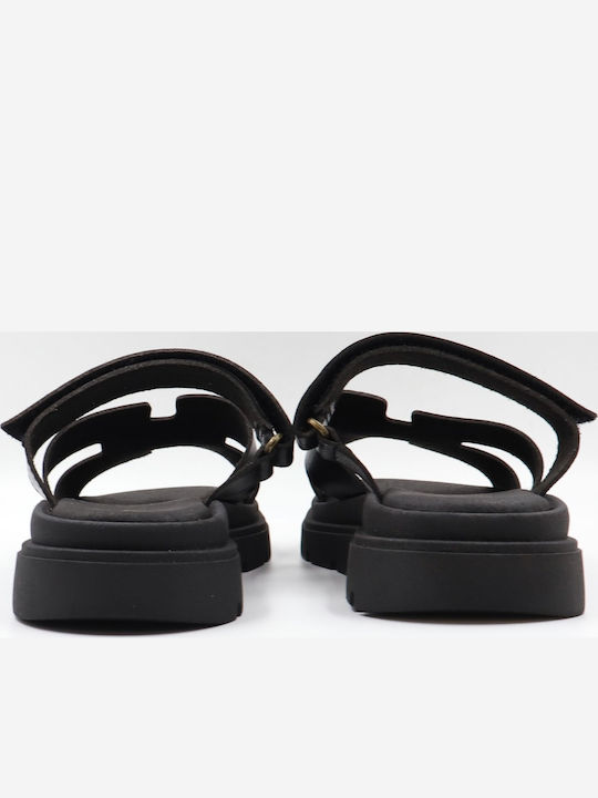 Women's Flat Sandals Flatforms Black