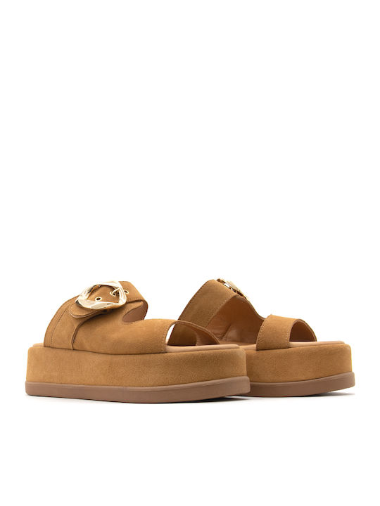 Γυναικεία Σανδάλια Flatforms Ταμπά