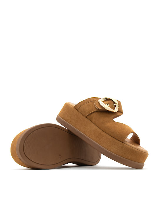 Γυναικεία Σανδάλια Flatforms Ταμπά