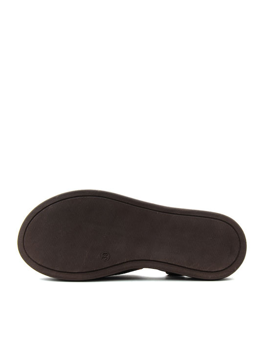 Γυναικεία Σανδάλια Flatforms Καφέ