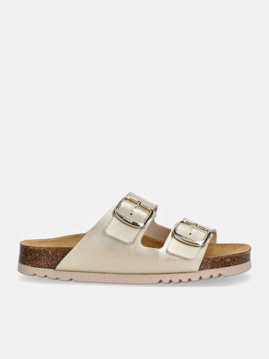 Josephine Flache Damen Sandalen Gold
