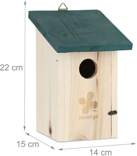 Relaxdays Decorațiune Pentru Grădină Din Lemn 22x14x15cm 10042950